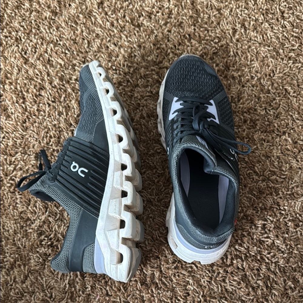 On Running Black and White Sneakers